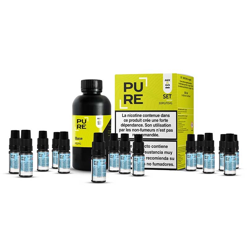 Pack 500 ml Base e-liquide 30/70 Mix&Go PURE