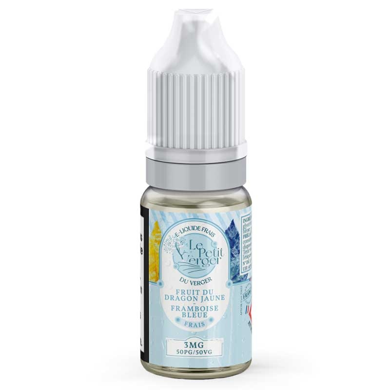 E-liquide Fruit du Dragon Jaune Framboise Bleue Frais Le Petit Verger 10ml