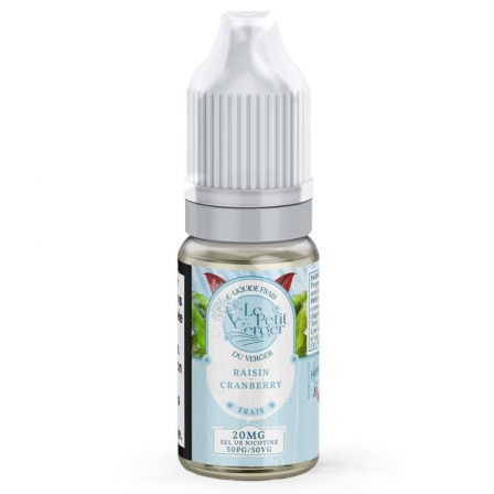 E-liquide Raisin Cranberry Frais Sels de nicotine Le Petit Verger 10ml