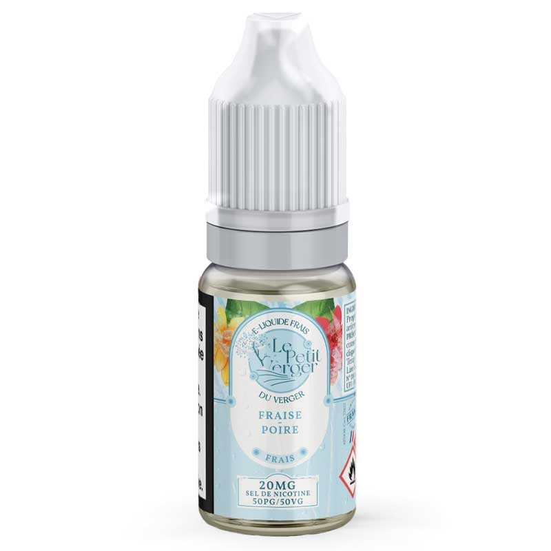 E-liquide Fraise Poire Frais Sels de nicotine Le Petit Verger 10ml