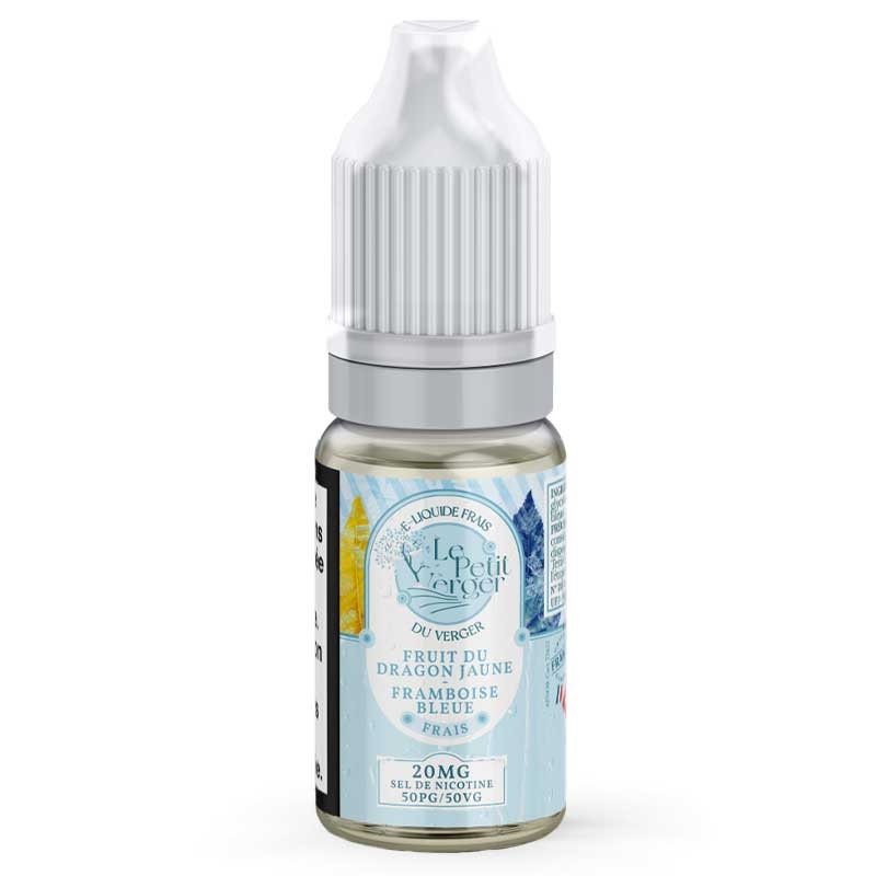 E-liquide Fruit du Dragon Jaune Framboise Bleue Frais Sels de nicotine Le Petit Verger 10ml