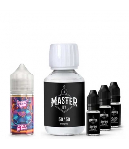 Pack 200 ml Base e liquide DIY 50/50 Master e liquide DIY