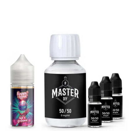 Pack 200 ml Base e liquide DIY 50/50 Master e liquide DIY