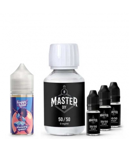 Pack 200 ml Base e liquide DIY 50/50 Master e liquide DIY