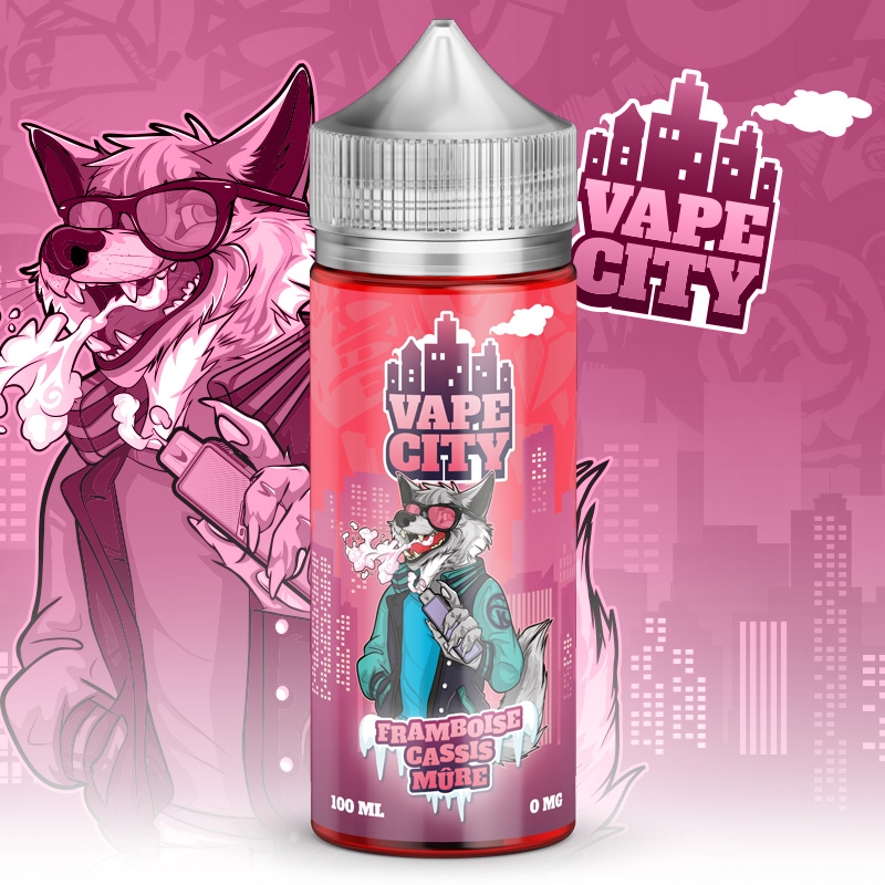 E liquide Framboise Cassis Mûre Vape City 50ml