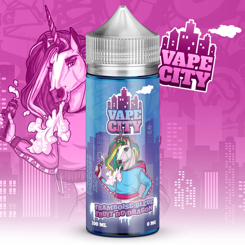 E liquide Framboise Bleue Fruit du Dragon Vape City 50ml