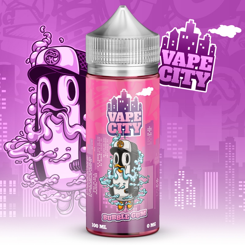 E liquide Bubble Gum Vape City 50ml