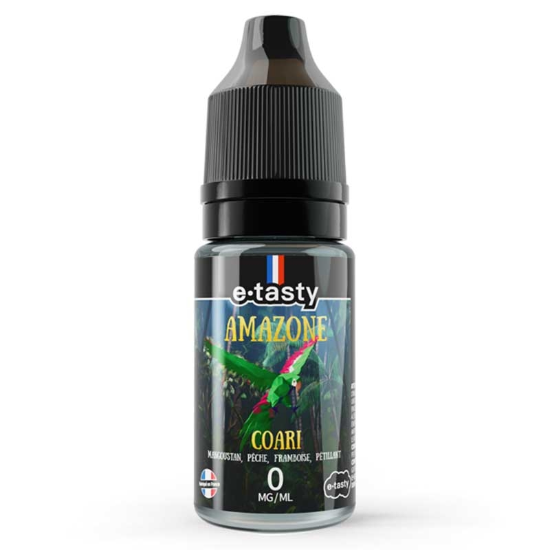 E liquide Coari E-Tasty | Boisson Mangoustan Pêche Framboise Frais