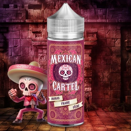 E-liquide Ananas Fraise Pêche Mexican Cartel 2023 50ml ou 100ml