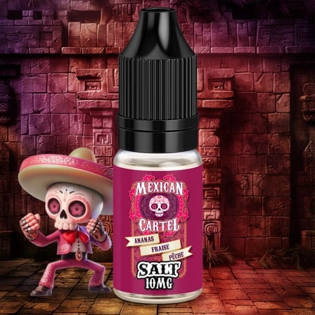 E-liquide Ananas Fraise Pêche Salt Mexican Cartel 10ml