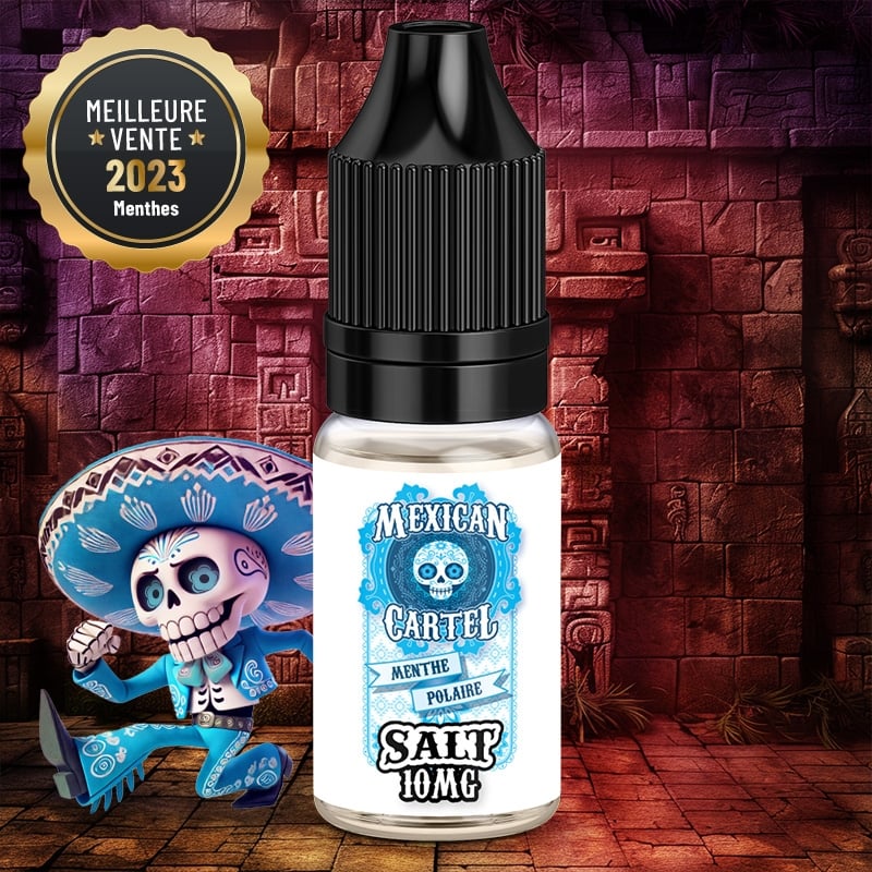 E-liquide Menthe Polaire Salt Mexican Cartel 10ml