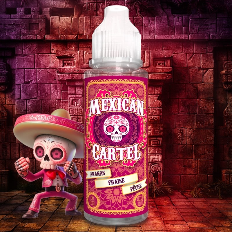 E-liquide Ananas Fraise Pêche Mexican Cartel 50ml ou 100ml