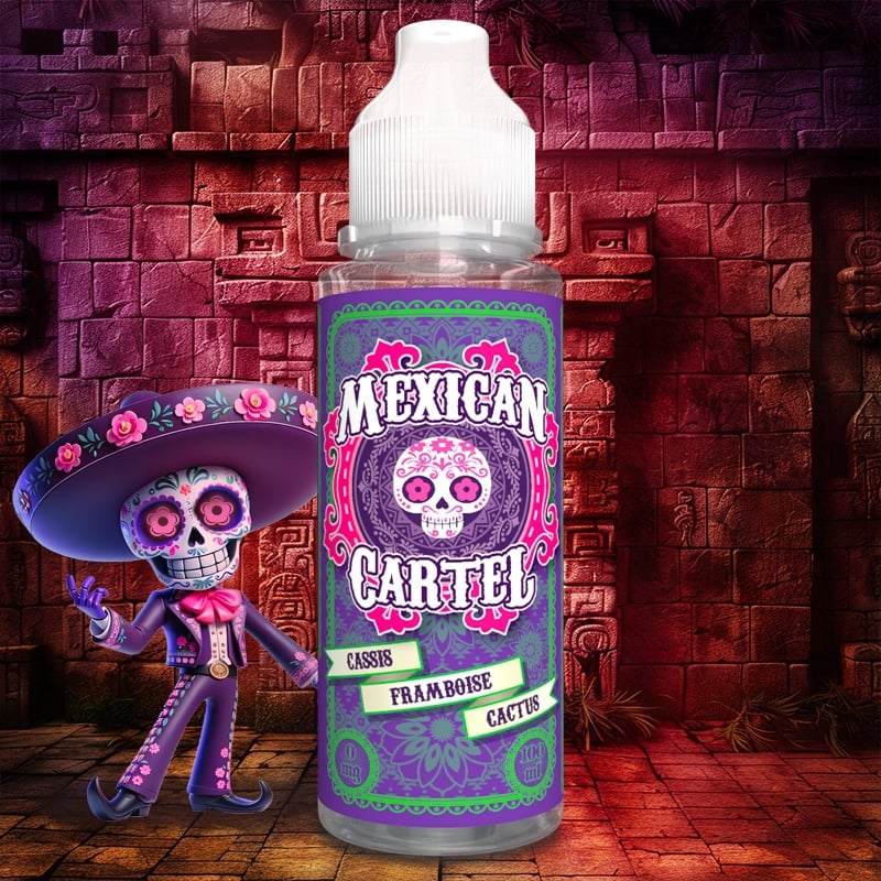 E-liquide Cassis Framboise Cactus Mexican Cartel 50ml ou 100ml