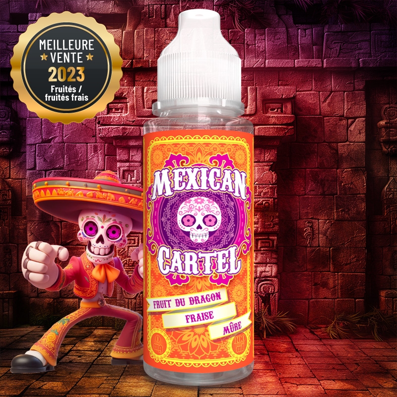 E-liquide Fruit du Dragon Fraise Mûre Mexican Cartel 50ml ou 100ml