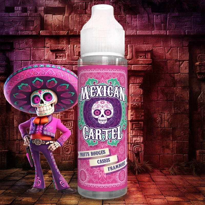 E-liquide Fruits Rouges Cassis Framboise Mexican Cartel 50ml ou 100ml