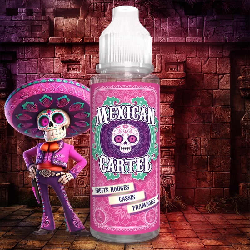 E-liquide Fruits Rouges Cassis Framboise Mexican Cartel 50ml ou 100ml