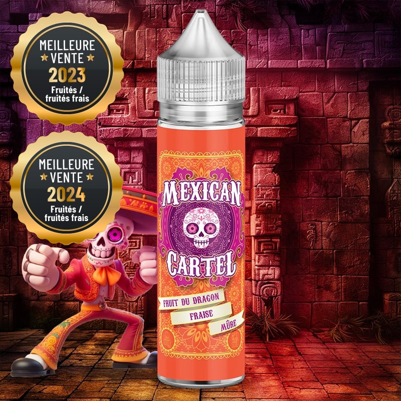 E liquide Fruit du Dragon Fraise Mûre Mexican Cartel 50ml / 100ml