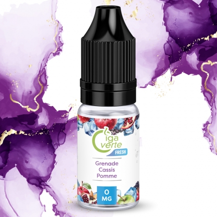 E-liquide Grenade Pomme Cassis Frais Cigaverte 10ml